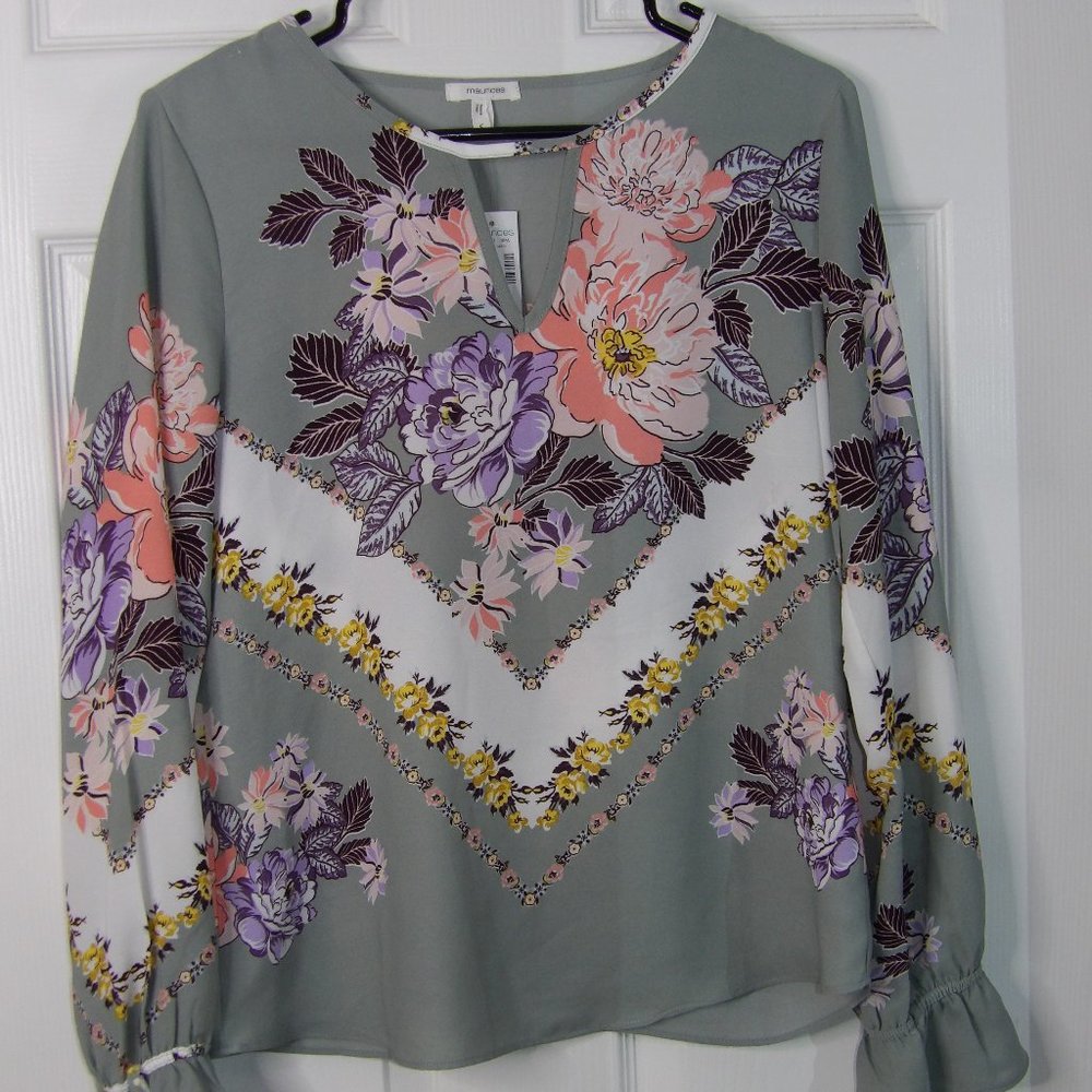 Maurices Size Small Polyester Floral Top